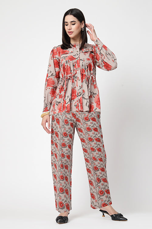 The Chinnamon Tie Waist Co-Ord Set
