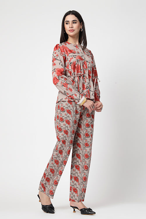 The Chinnamon Tie Waist Co-Ord Set