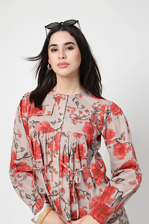 The Chinnamon Tie Waist Co-Ord Set