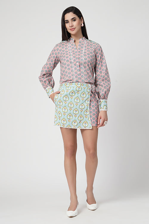 Pink Chai Skorts Set