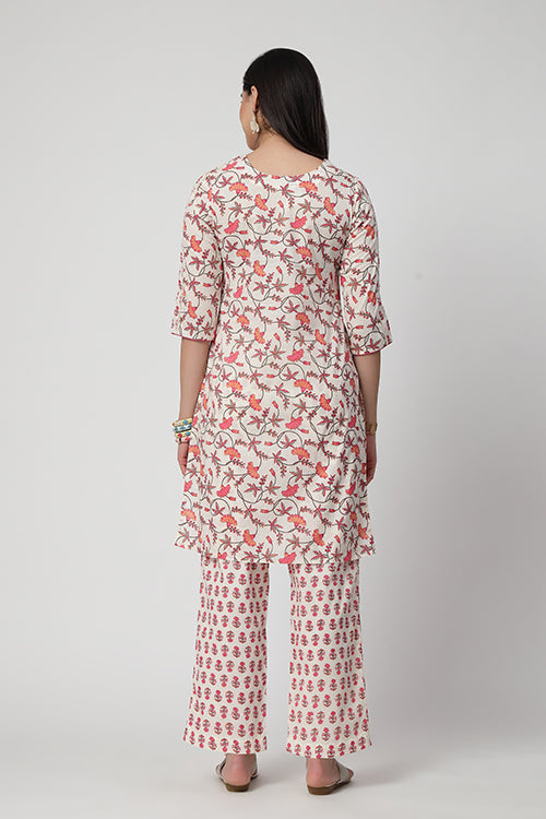 Rose Kulhad Kurta Set