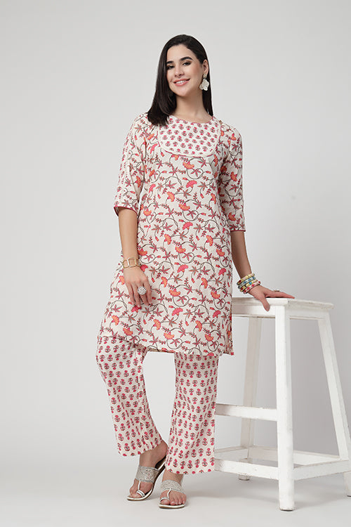 Rose Kulhad Kurta Set