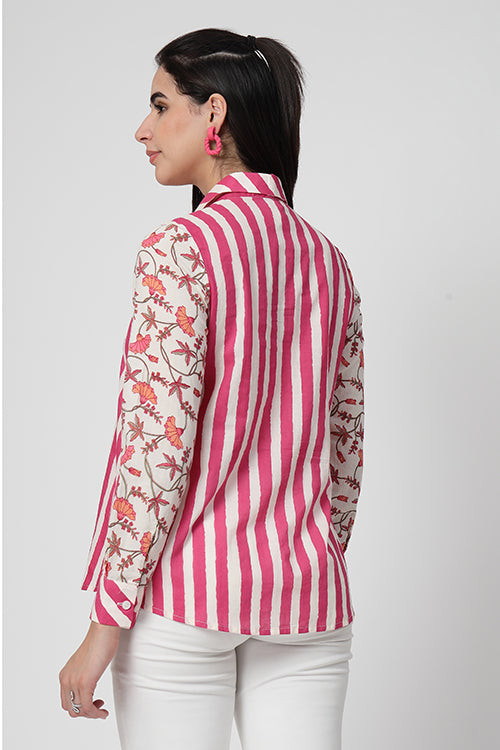 Pink Fusion Stripes Shirt