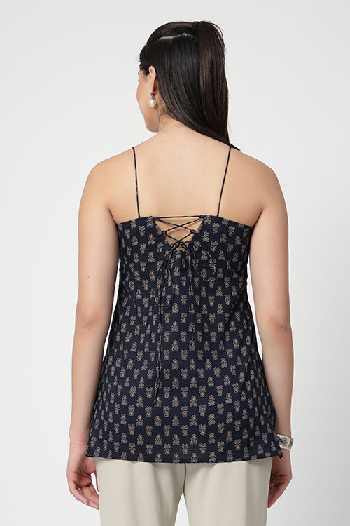 Midnight Blue Cami Kurti