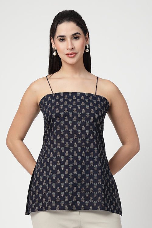 Midnight Blue Cami Kurti
