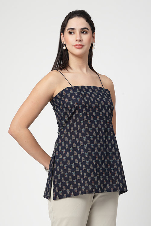 Midnight Blue Cami Kurti