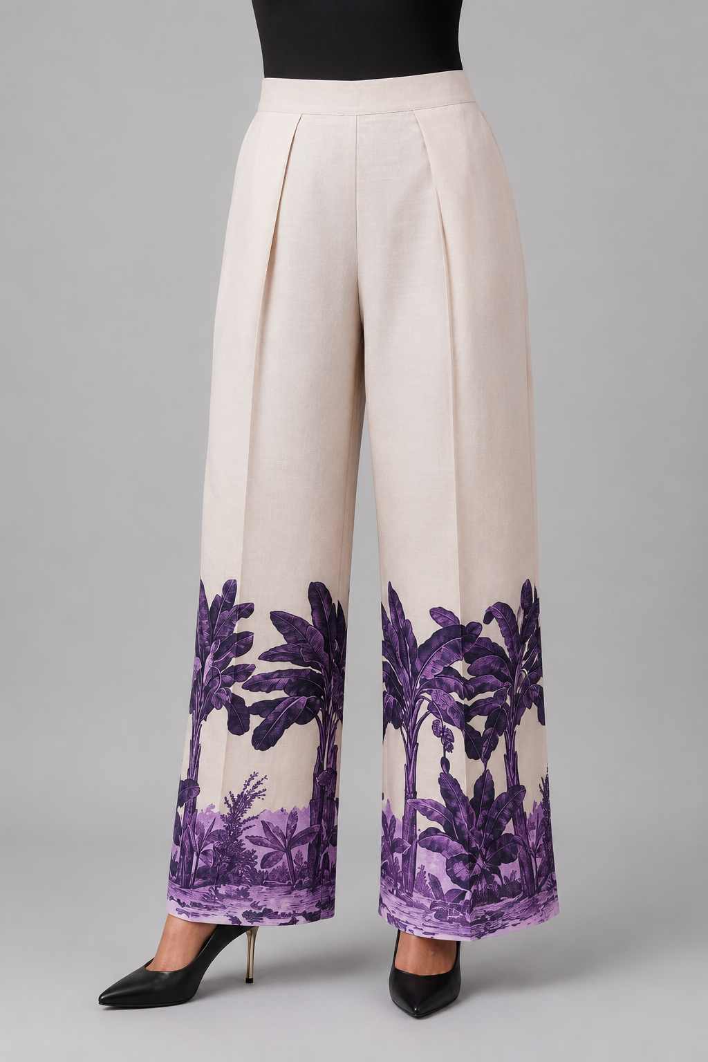 Purple Garden Grid Co-ord Set