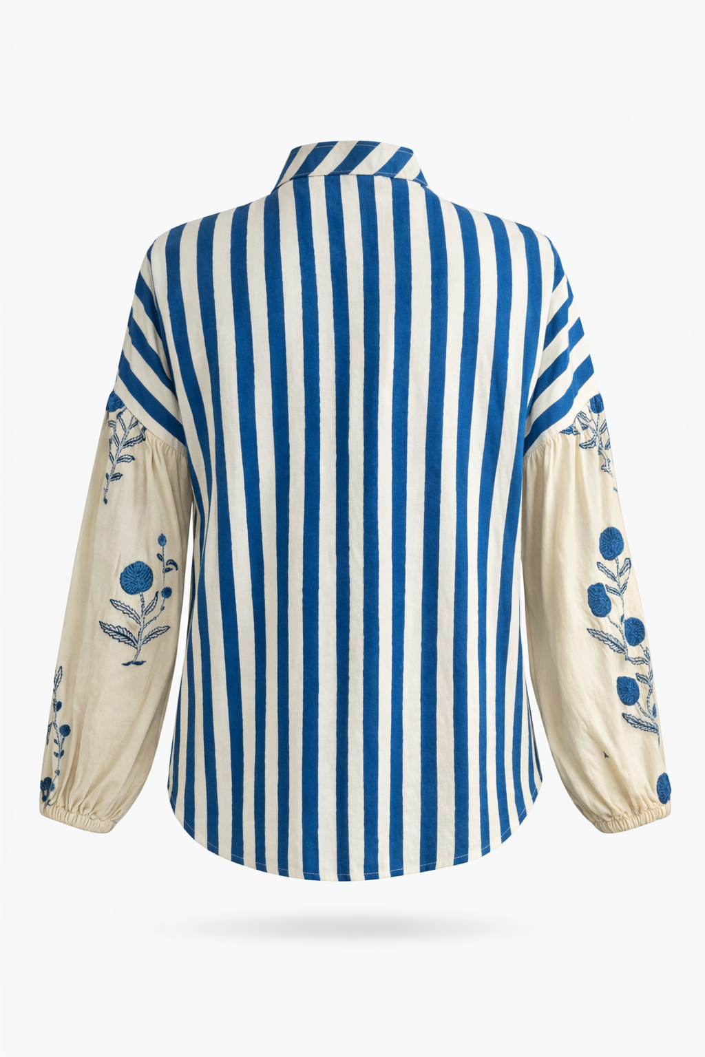 Stripes Puff Sleeve Shirt