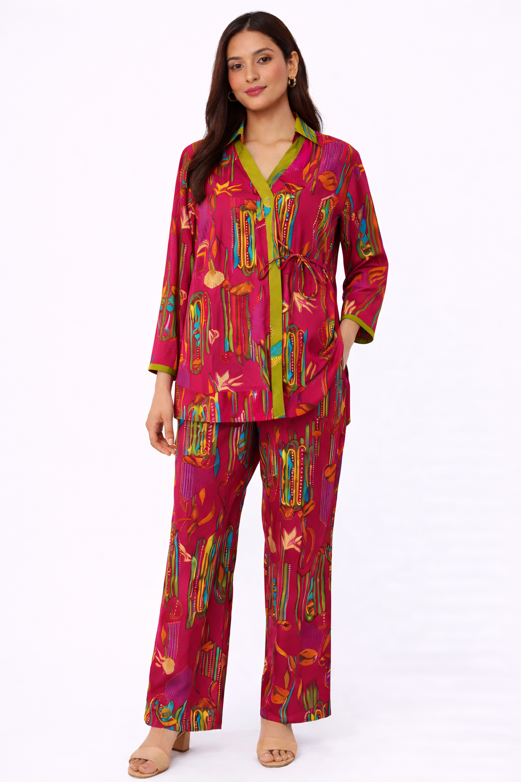 Berry Pop Shirt & Pants Coord Set