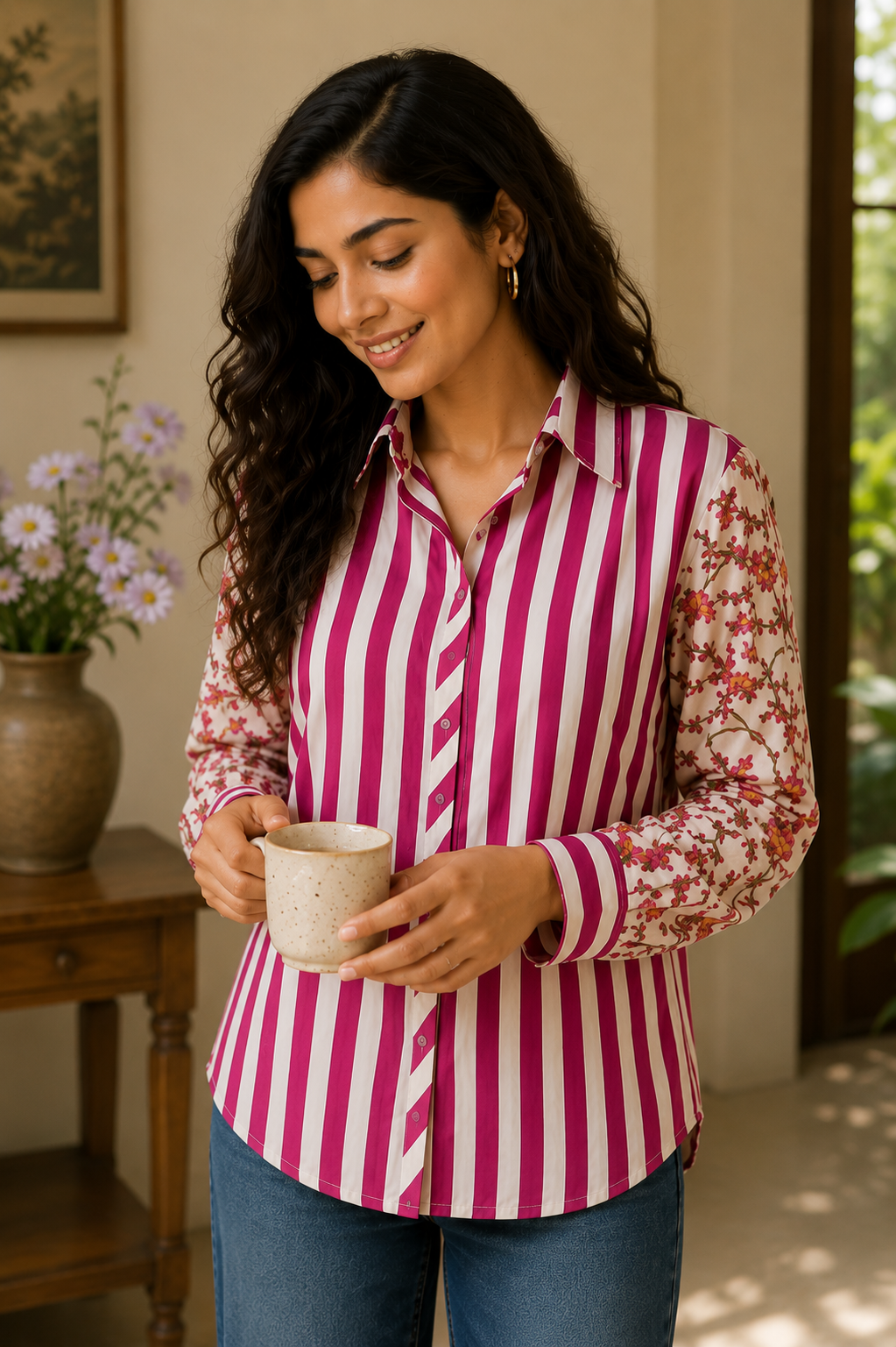 Pink Fusion Stripes Shirt