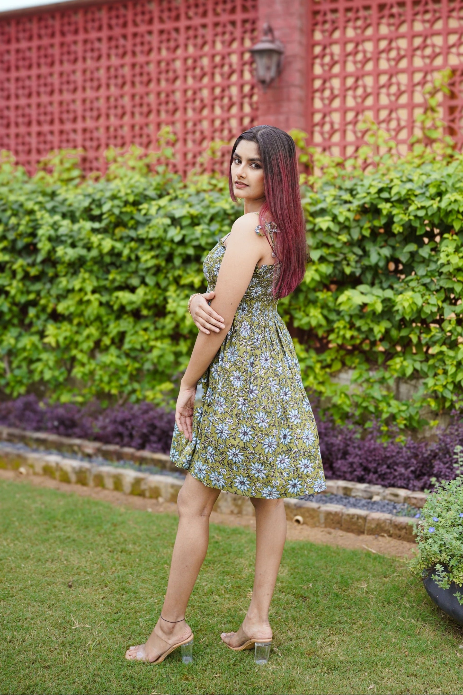 Elasticated Midi Dress