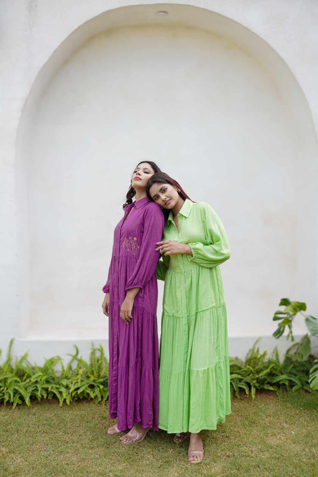 Flowing Maxi Shirt Dress