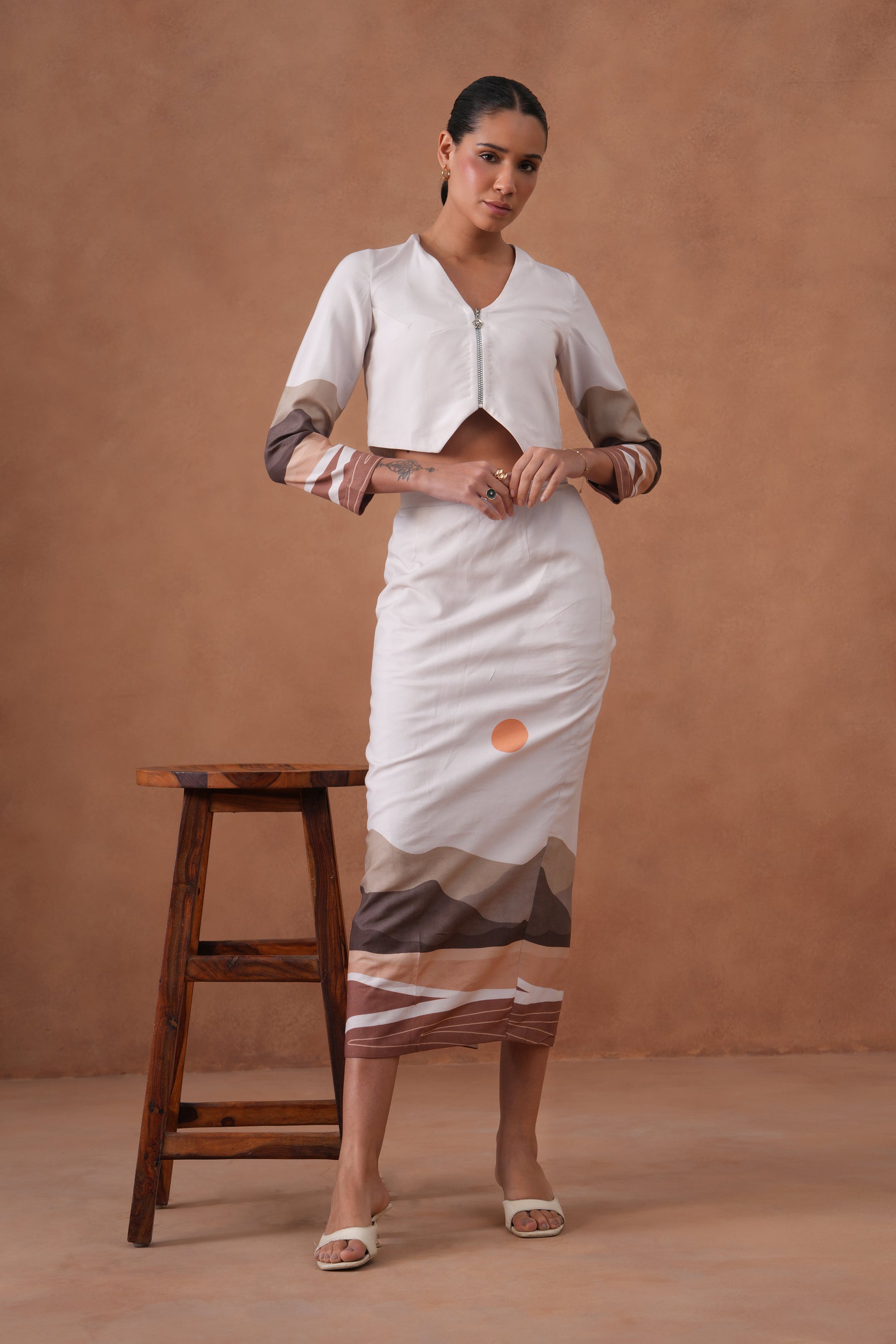 Pebble Muse Skirt Co-ord Set