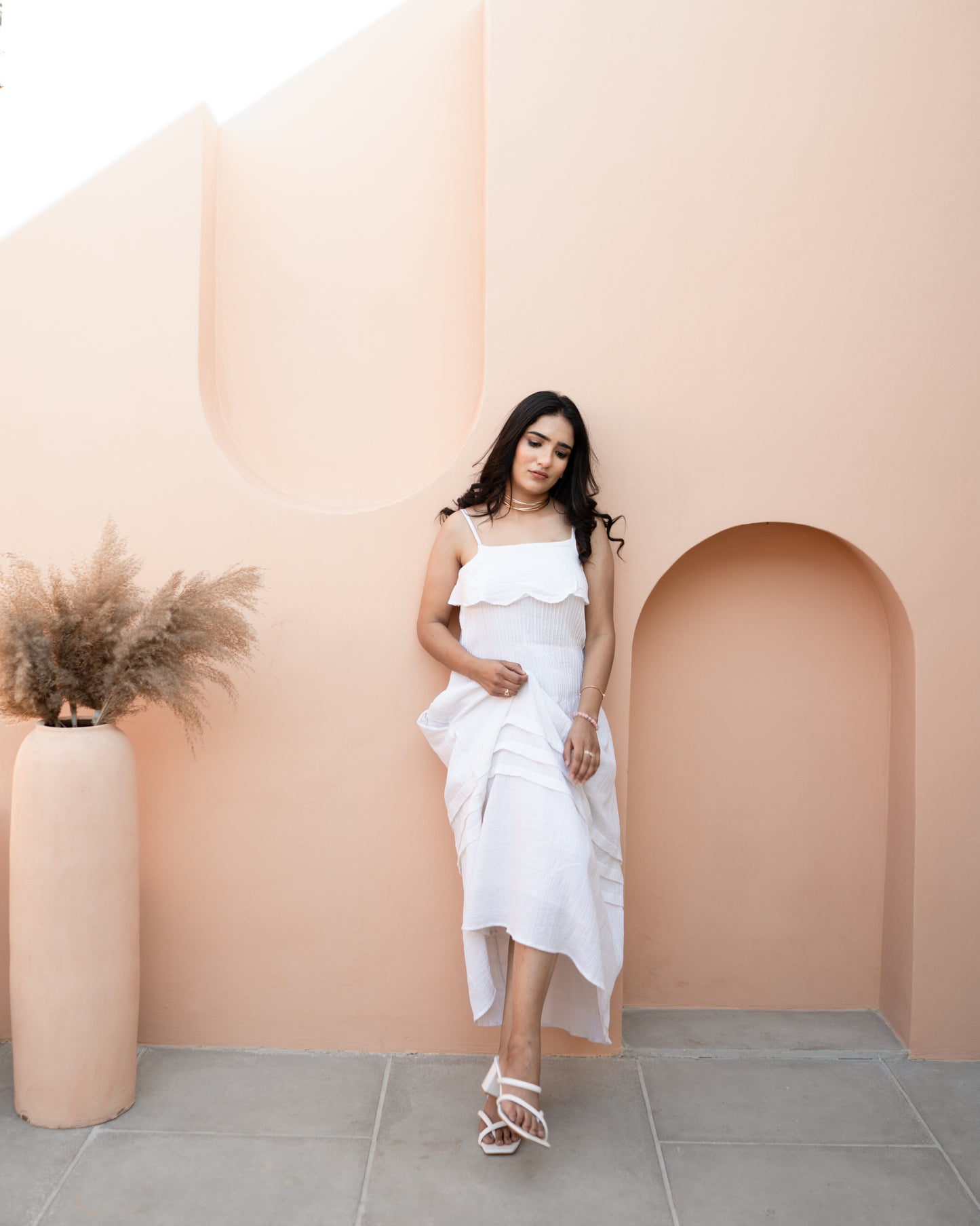 Pin Tuck Breezy Dress