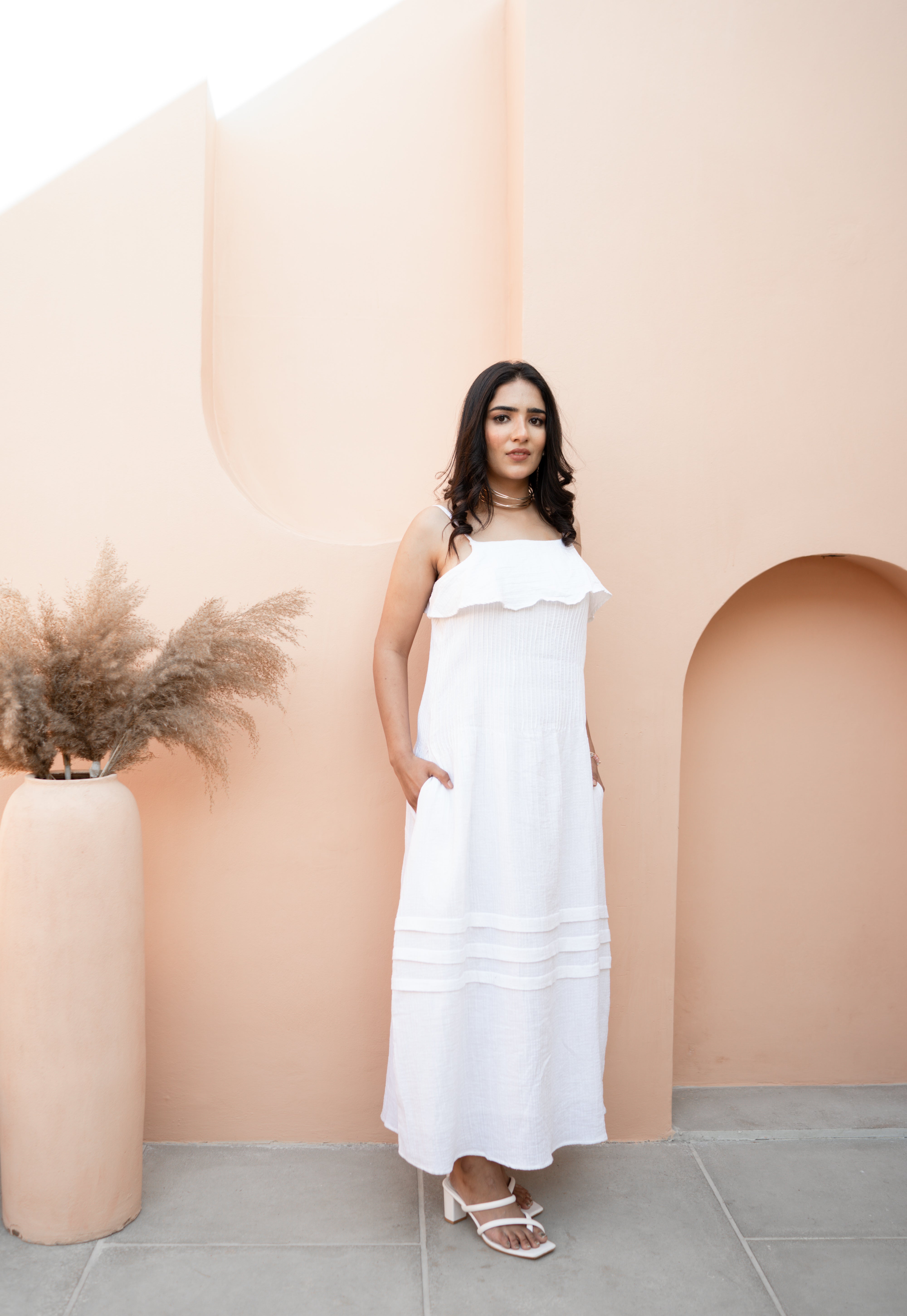 Pin Tuck Breezy Dress