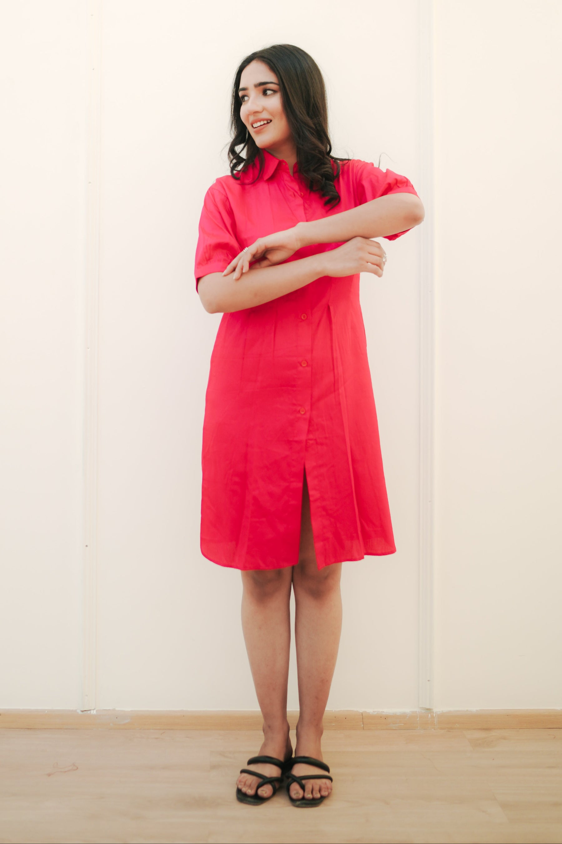 Cherry Shirt Dress