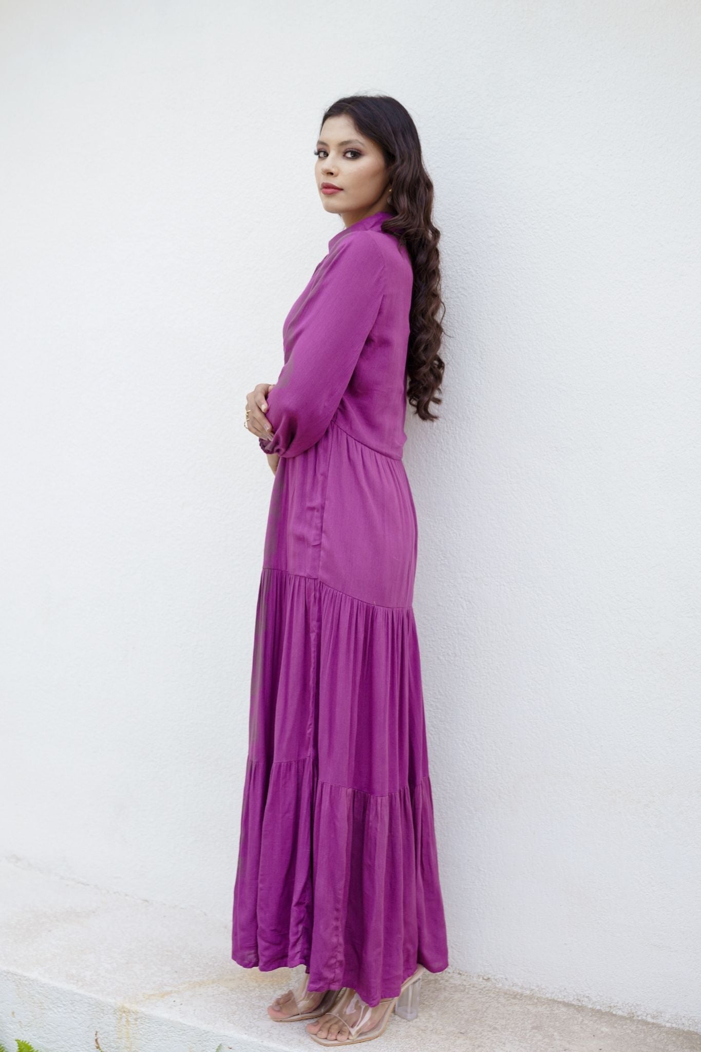 Flowing Maxi Shirt Dress