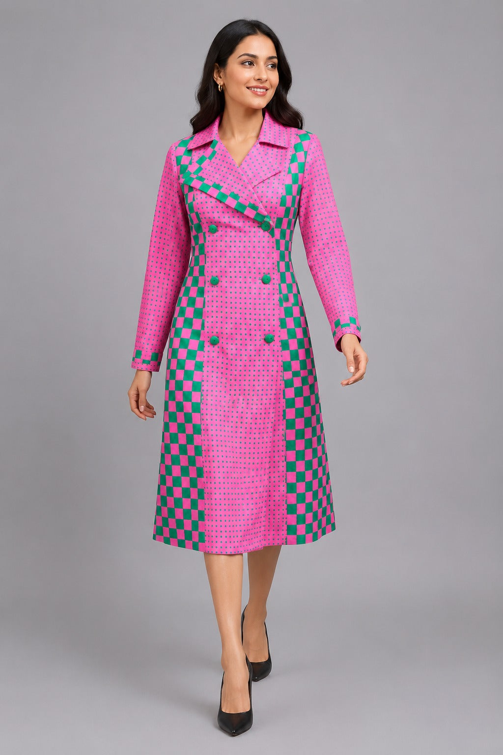 Checkmate Trench Dress