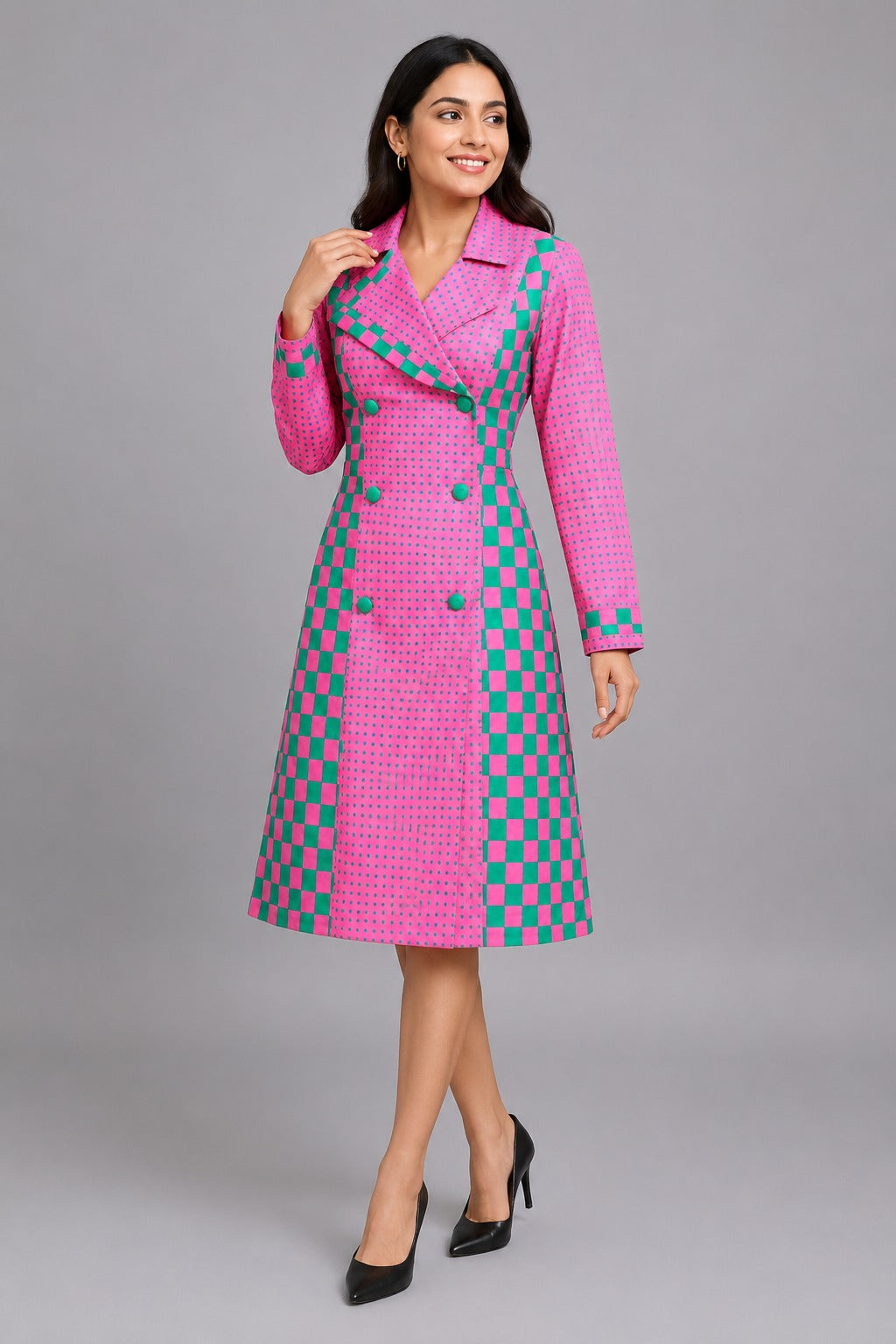 Checkmate Trench Dress