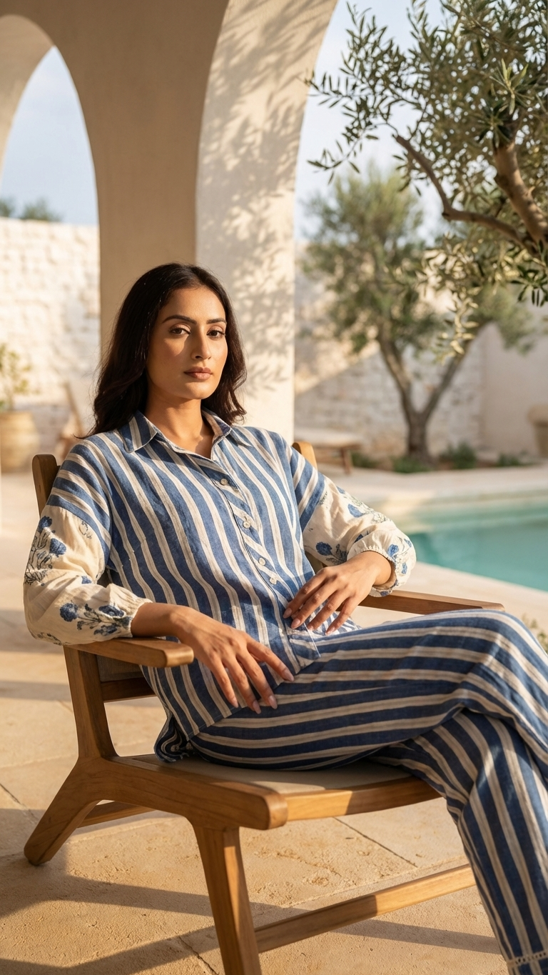 Blue Marshmello Co-ord Set