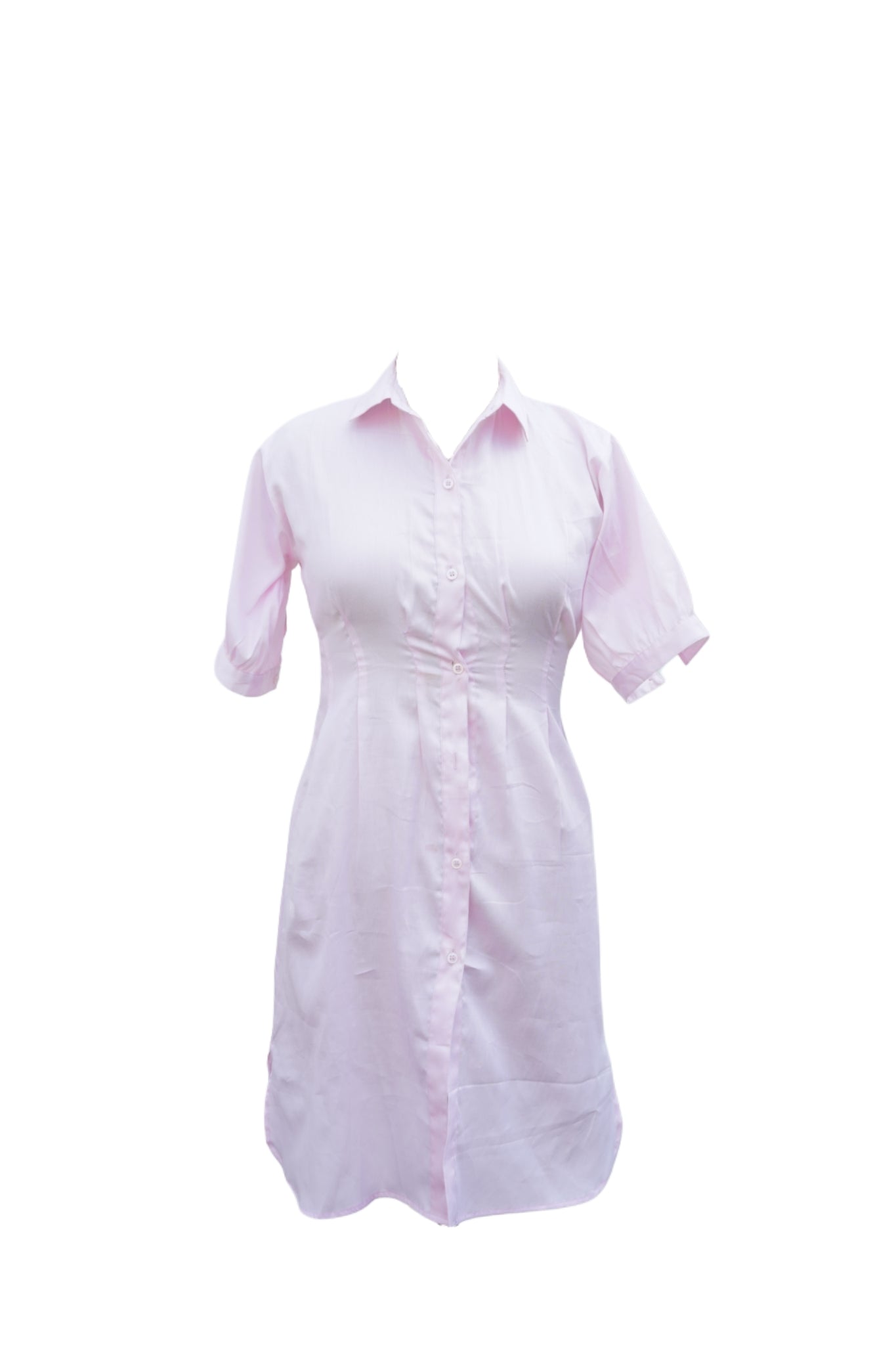 Pin Tuck Shirt Dress