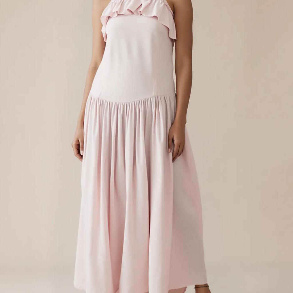 Soft Blush Day Dress