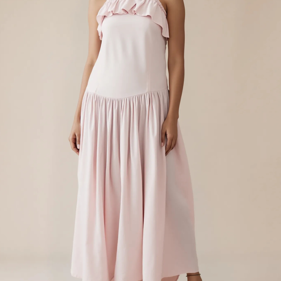 Soft Blush Day Dress