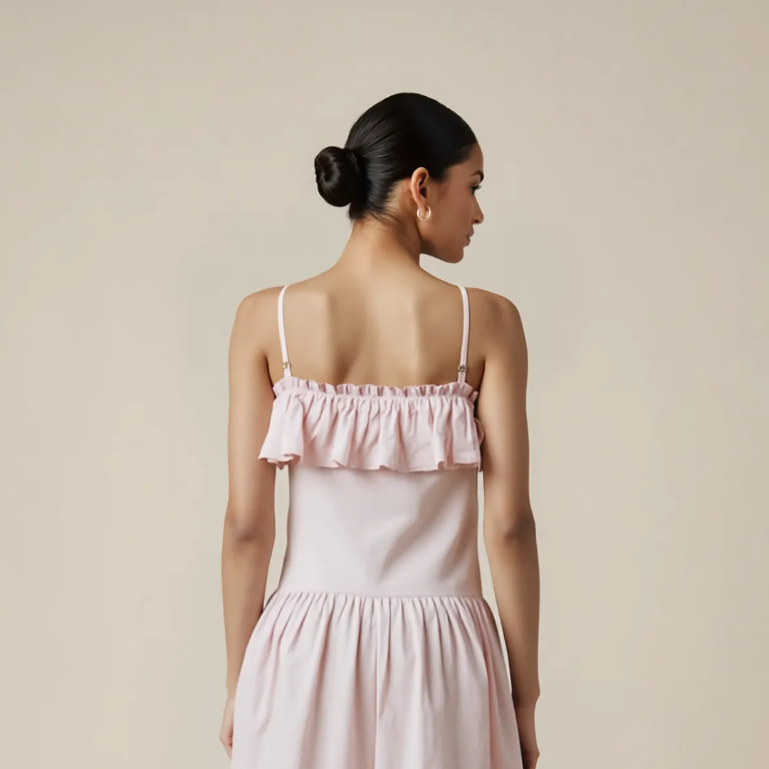 Soft Blush Day Dress