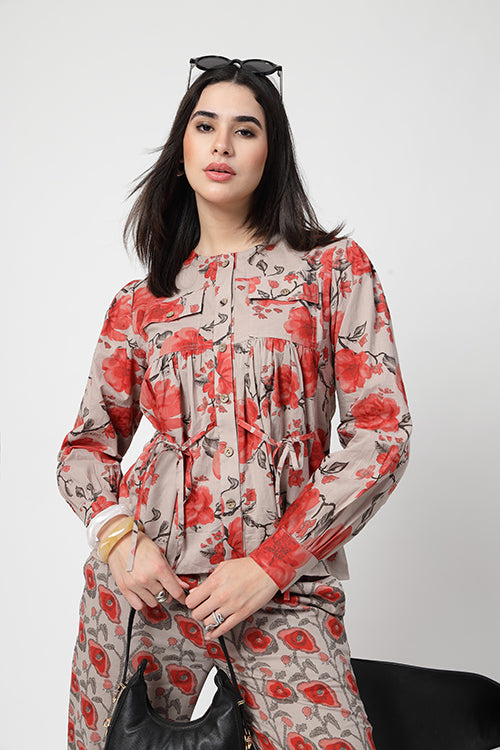 The Chinnamon Tie Waist Co-Ord Set