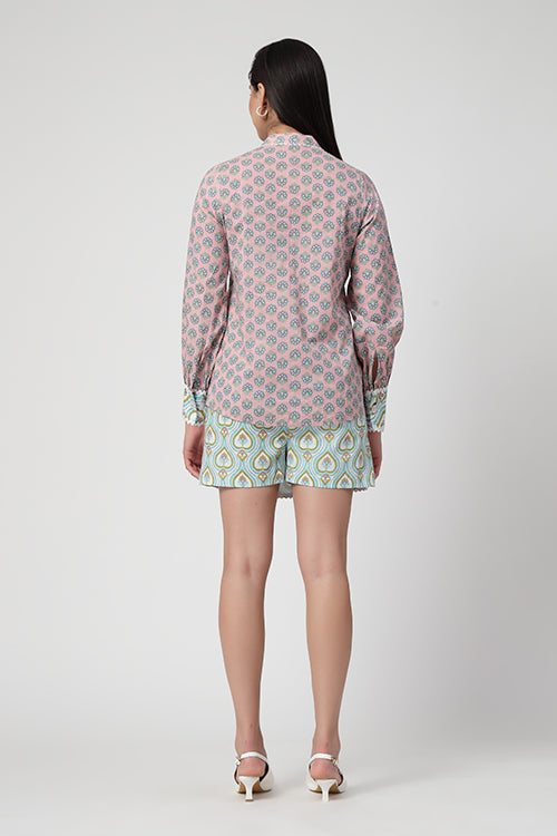 Pink Chai Skorts Set