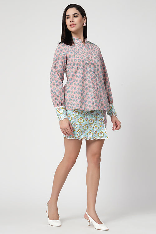 Pink Chai Skorts Set