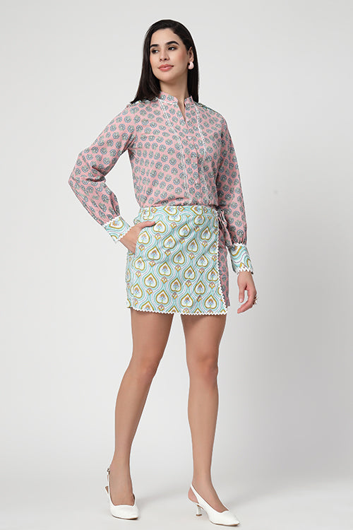 Pink Chai Skorts Set