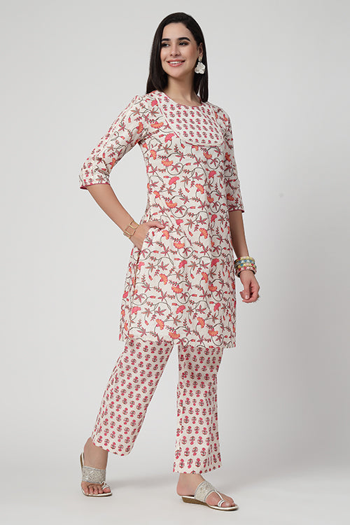 Rose Kulhad Kurta Set