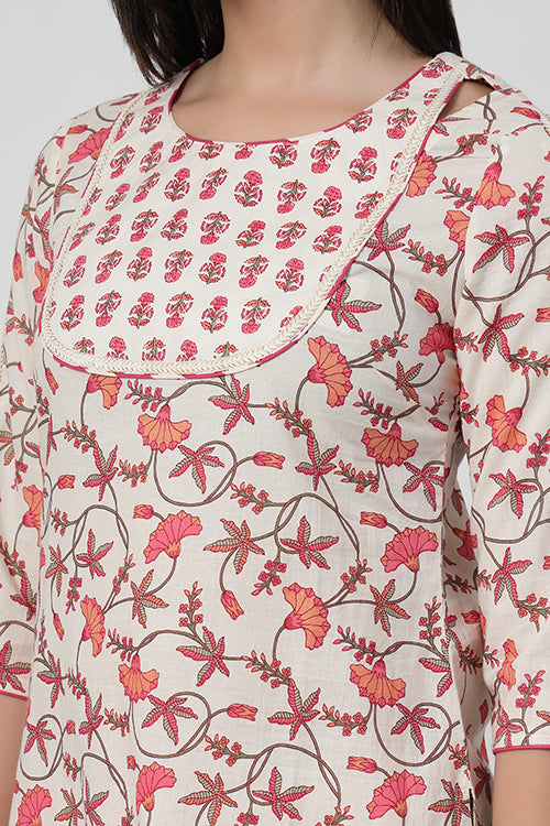 Rose Kulhad Kurta Set