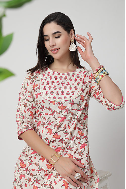 Rose Kulhad Kurta Set
