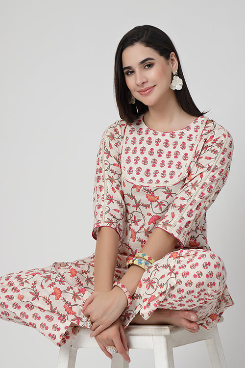 Rose Kulhad Kurta Set