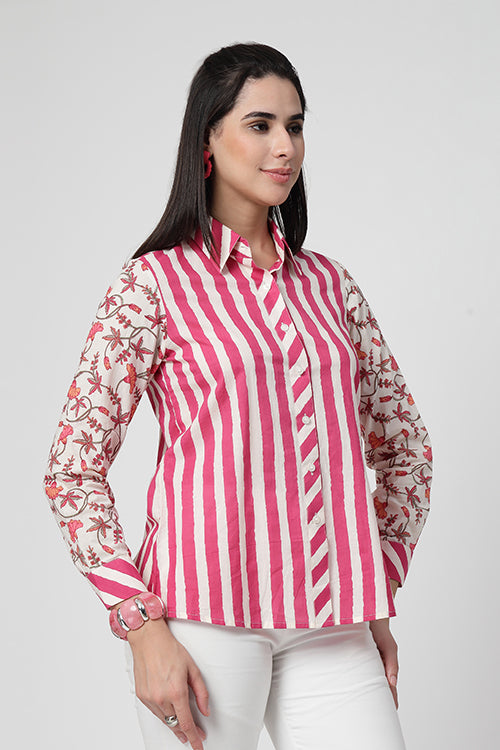 Pink Fusion Stripes Shirt