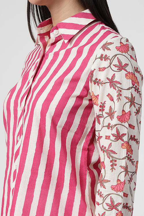 Pink Fusion Stripes Shirt