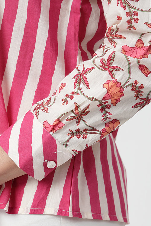 Pink Fusion Stripes Shirt