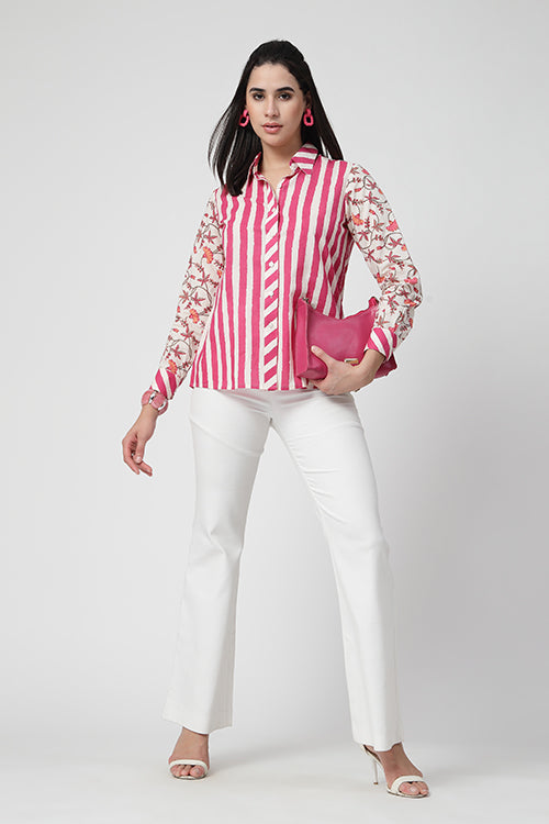 Pink Fusion Stripes Shirt