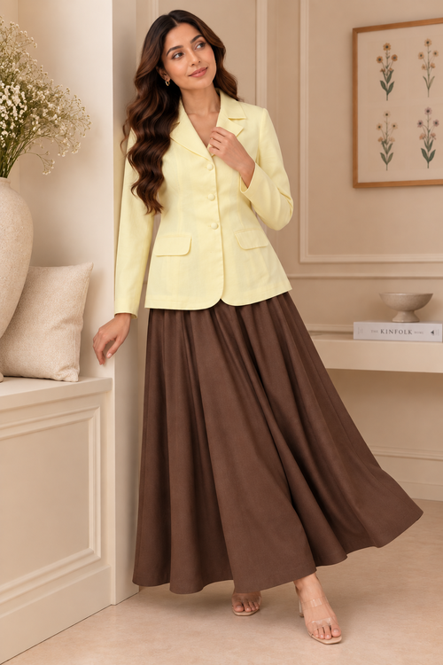 Sunlit Caramel Skirt Coord Set