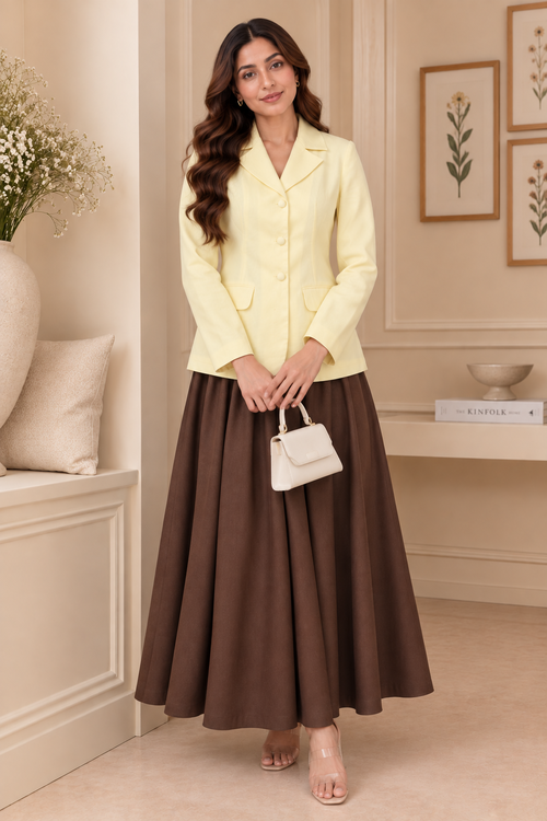 Sunlit Caramel Skirt Coord Set