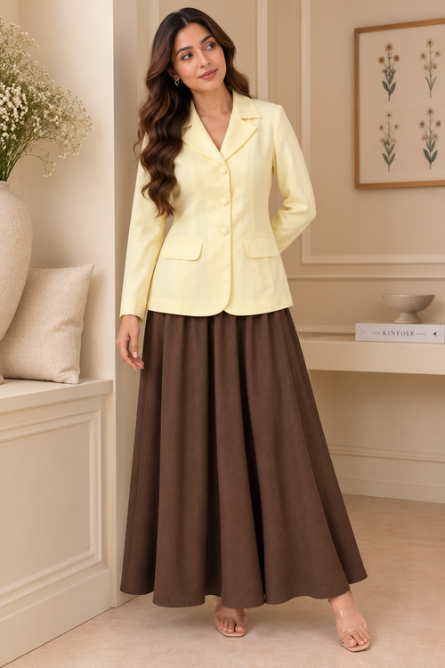 Sunlit Caramel Skirt Coord Set