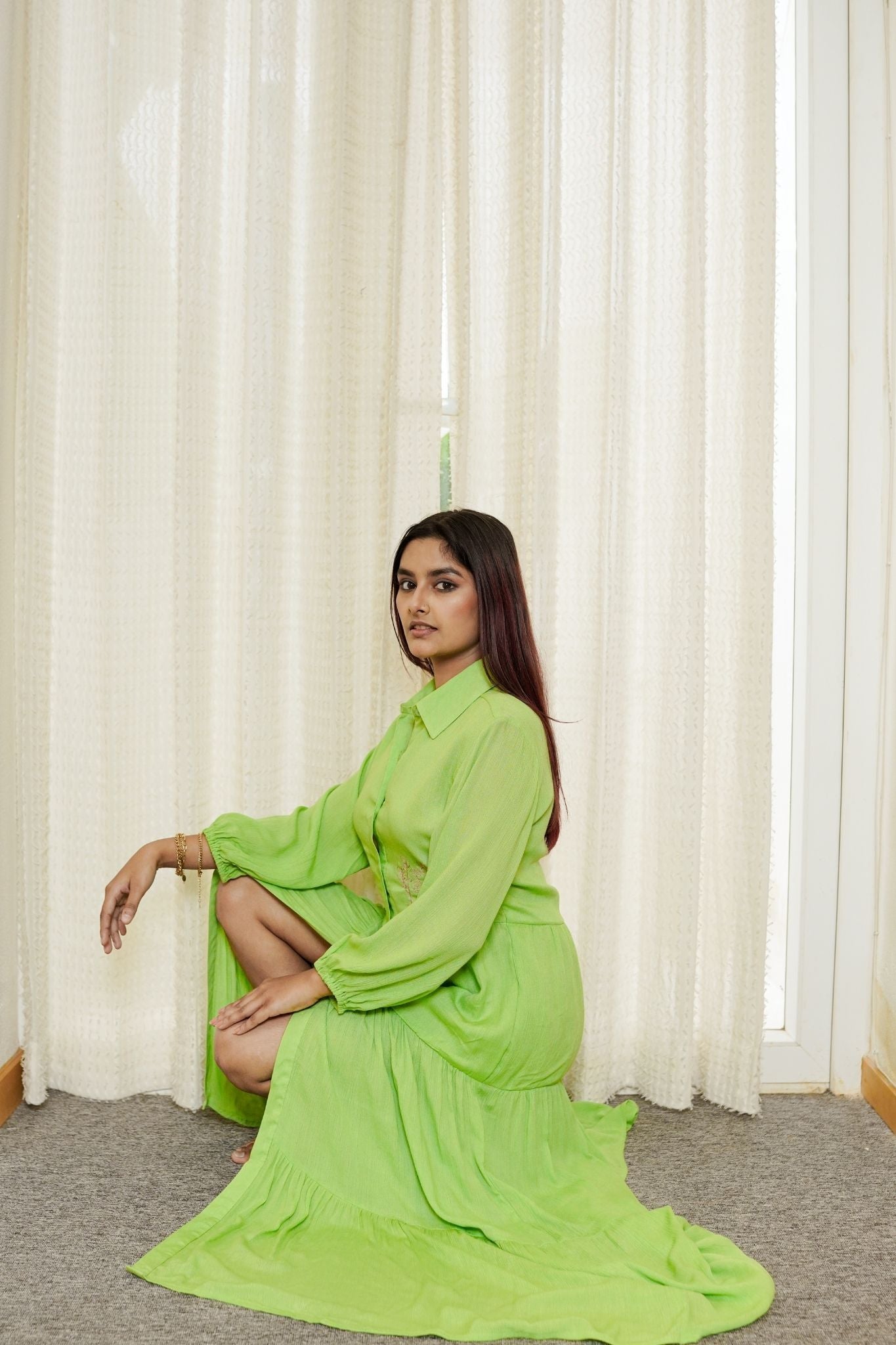 Breezy Maxi Shirt Dress