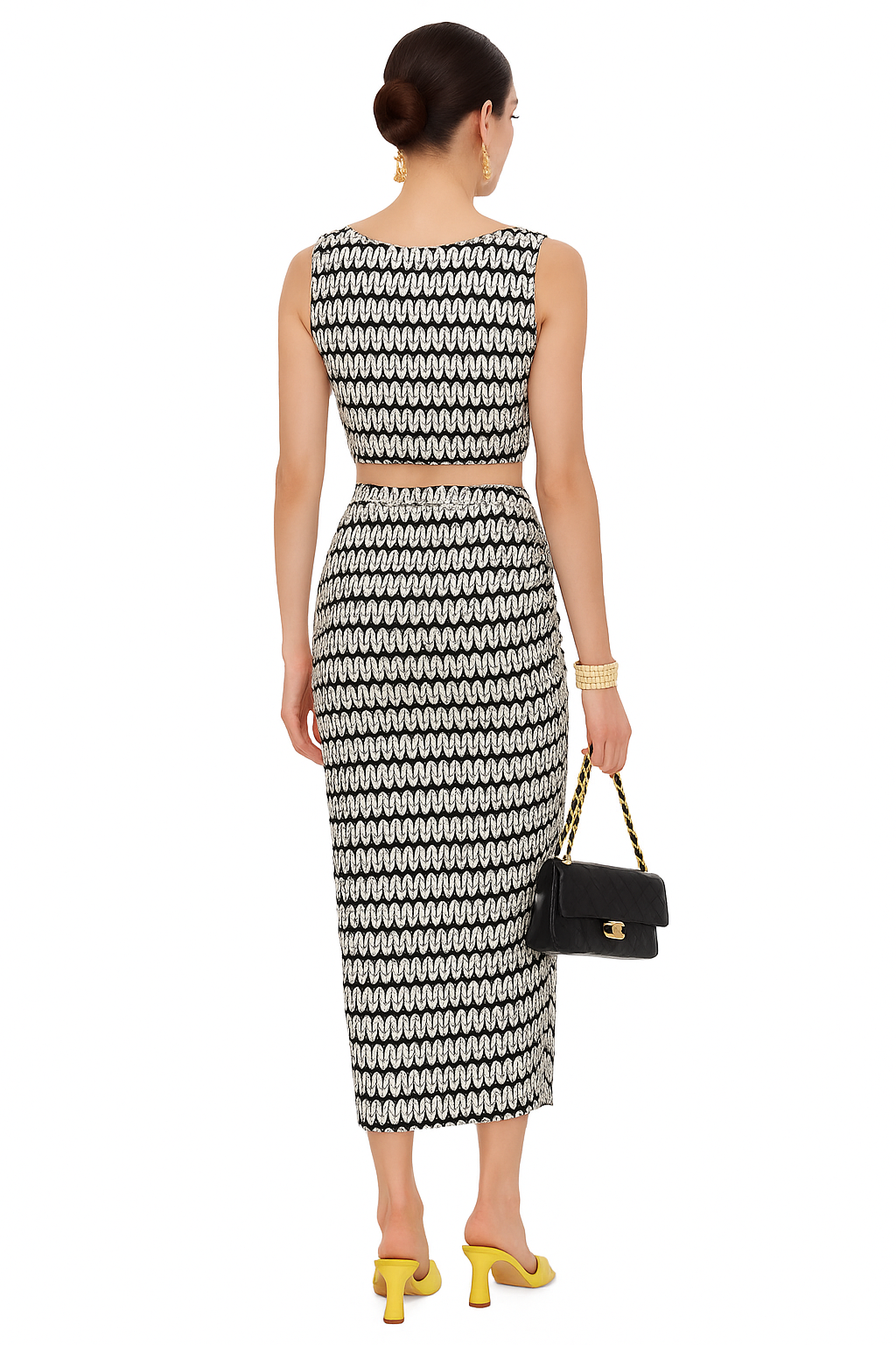 Corset Draped Skirt Co-ord Set