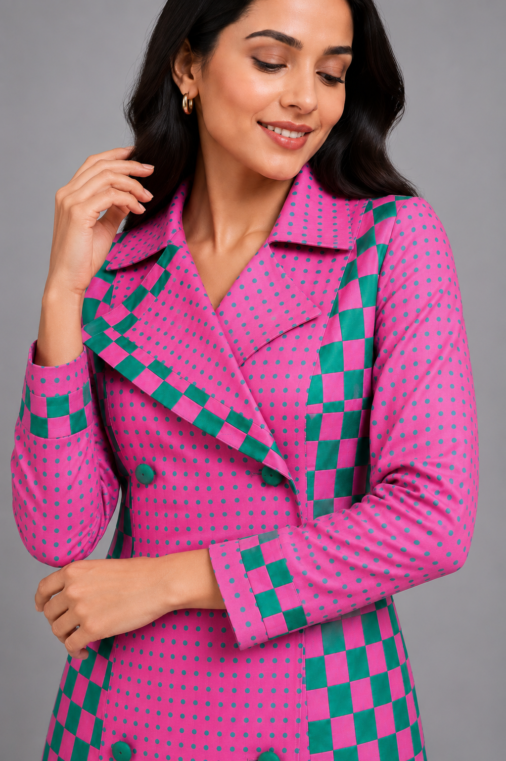 Checkmate Trench Dress