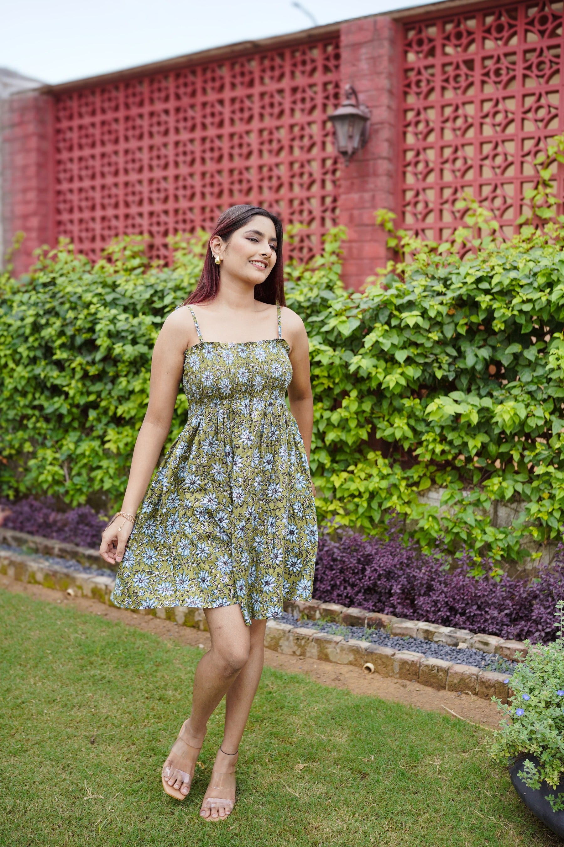 Elasticated Midi Dress