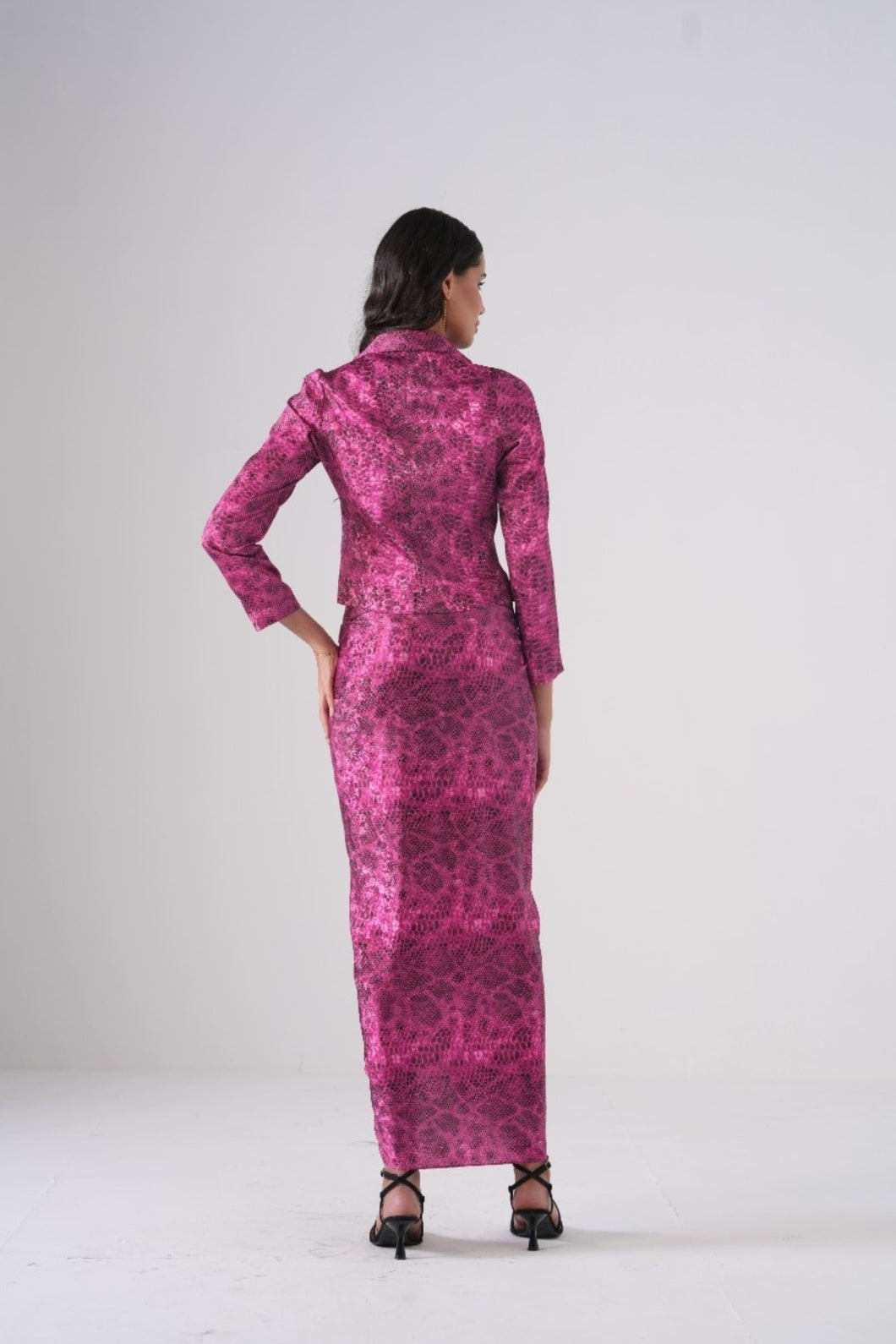 Aura Blazer Corset & Wrap Skirt Coord Set