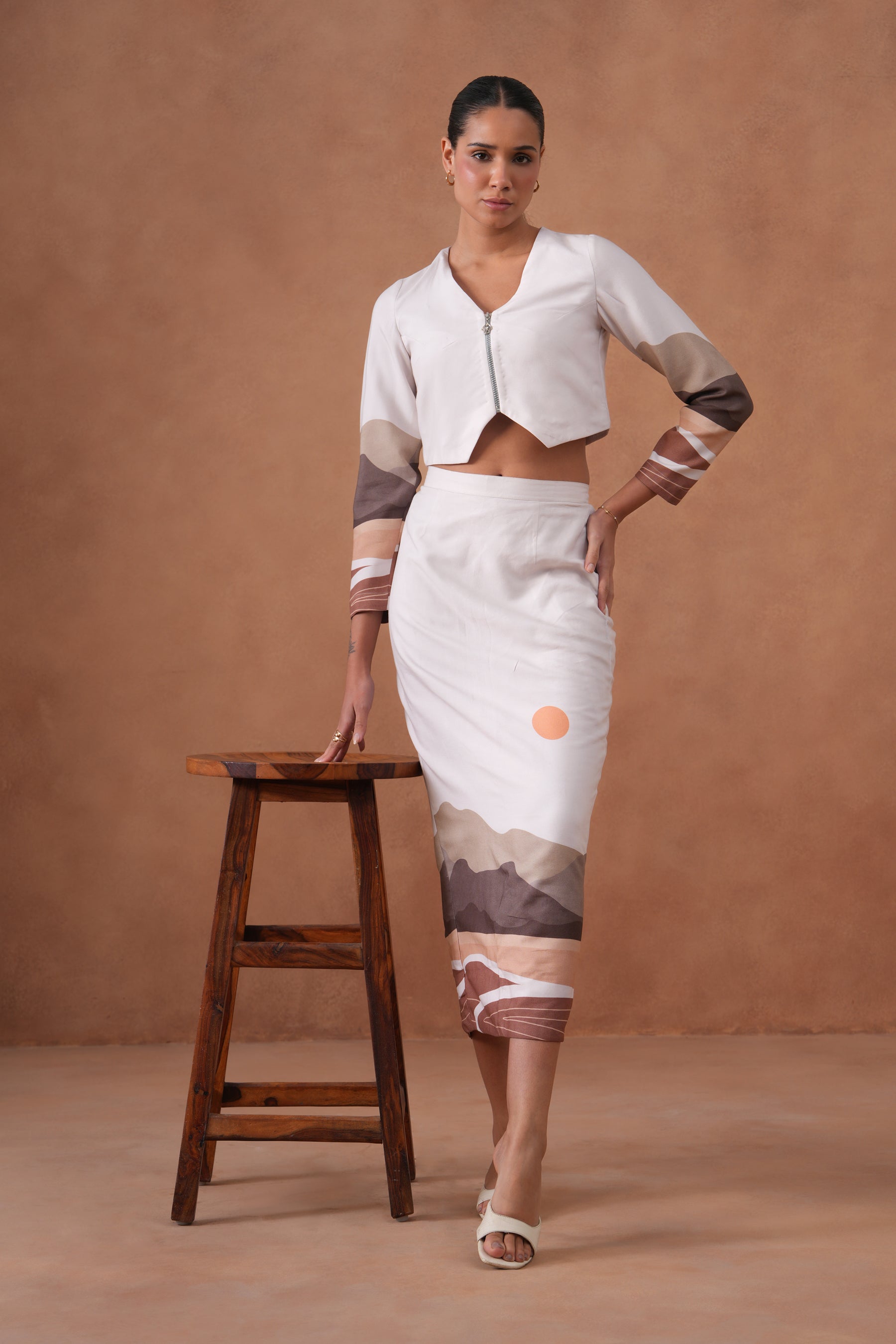 Pebble Muse Skirt Co-ord Set