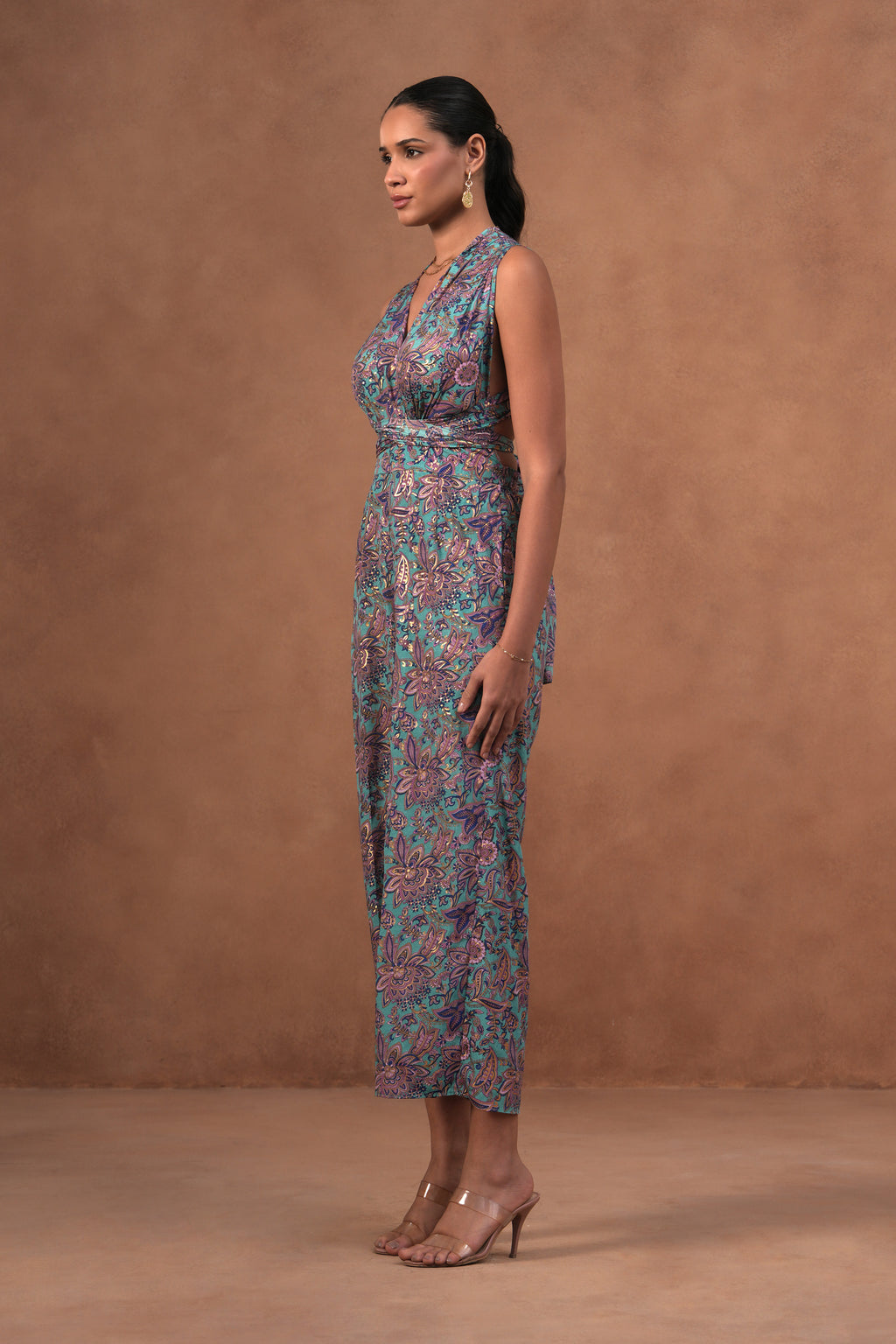 Blue Paisley Jumpsuit